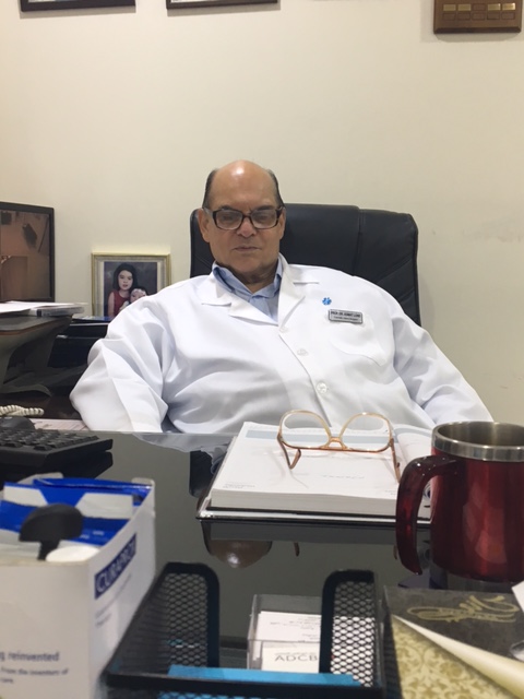 Dr Asmat Lone at his office